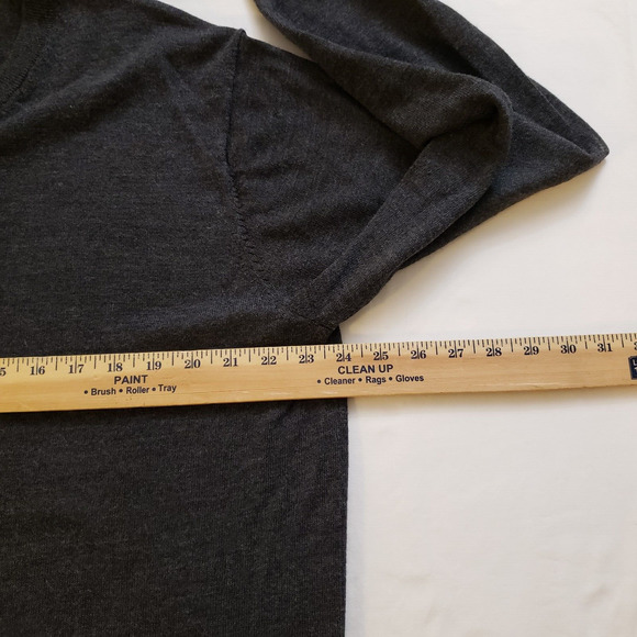 Hart Shaffner Marx Mens Long Sleeve Extra Fine Merino Wool V Neck Sweater Sz XL - Picture 3 of 8